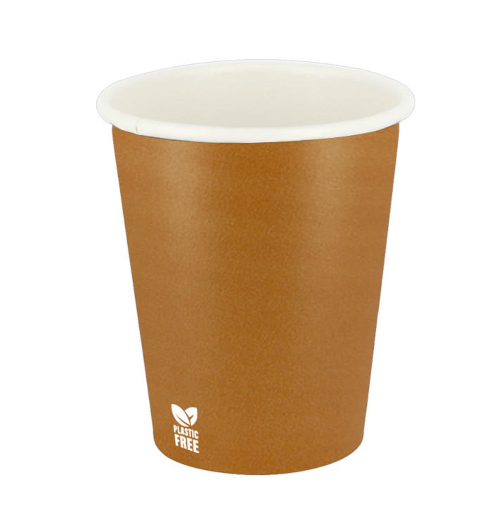 Gobelet en Carton sans Plastique 7 Oz/210ml "Caramel" Ø7cm (50 Unités) Gobelet en Carton sans Plastique 7 Oz/210ml "Caramel" Ø7cm (50 Unités)