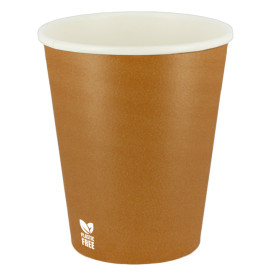 Gobelet en Carton sans Plastique 8 Oz/240ml "Caramel" Ø8,0cm (50 Unités)