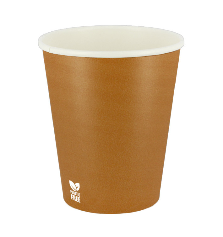 Plastic-Vrije Papieren Beker 8 Oz/240ml "Caramel" Ø8,0cm (50 stuks) Plastic-Vrije Papieren Beker 8 Oz/240ml "Caramel" Ø8,0cm (50 stuks)