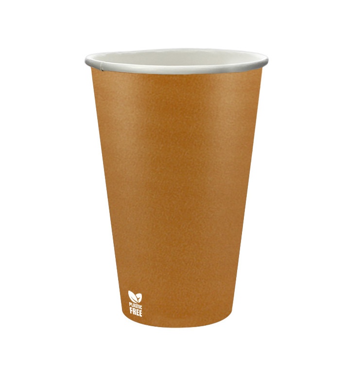Gobelet en Carton sans Plastique 12 Oz/360ml "Caramel" Ø8cm (50 Unités) Gobelet en Carton sans Plastique 12 Oz/360ml "Caramel" Ø8cm (50 Unités)