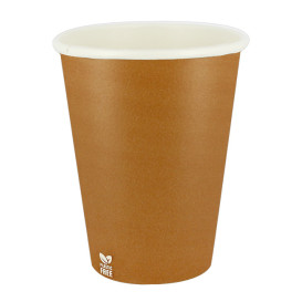 Gobelet en Carton sans Plastique 14 Oz/420ml "Caramel" Ø9,0cm (1.000 Utés)