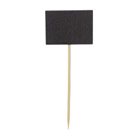 Bamboe vleespennen met Leisteen 9cm (100 stuks)