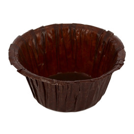 Caissettes Cupcakes Marrons 4,9x3,8x7,5cm (1.400 Utés)