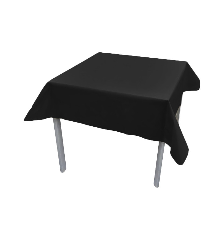 Nappe en PP Non-Tissé Noir 120x120cm (150 Utés) Nappe en PP Non-Tissé Noir 120x120cm (150 Utés)