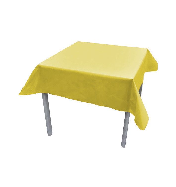 Nappe en PP Non-Tissé Jaune 120x120cm (150 Utés) Nappe en PP Non-Tissé Jaune 120x120cm (150 Utés)