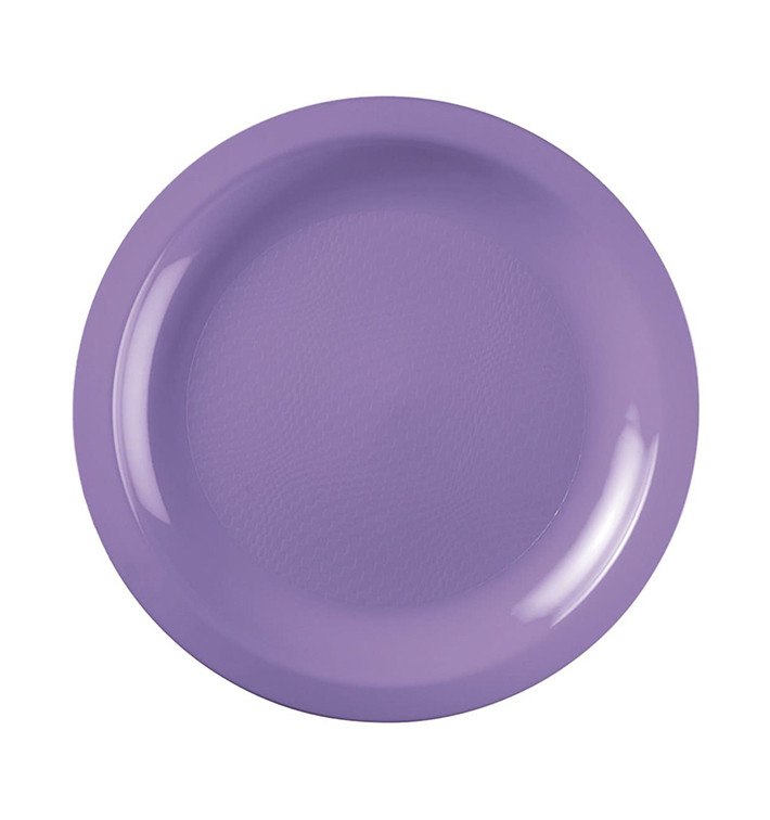 Plastic bord Plat lila "Rond vormig" PP Ø18,5 cm (50 stuks) Plastic bord Plat lila "Rond vormig" PP Ø18,5 cm (50 stuks)