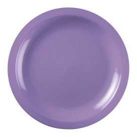 Assiette Plastique Réutilisable Plate Lilas PP Ø185mm (600 Utés)