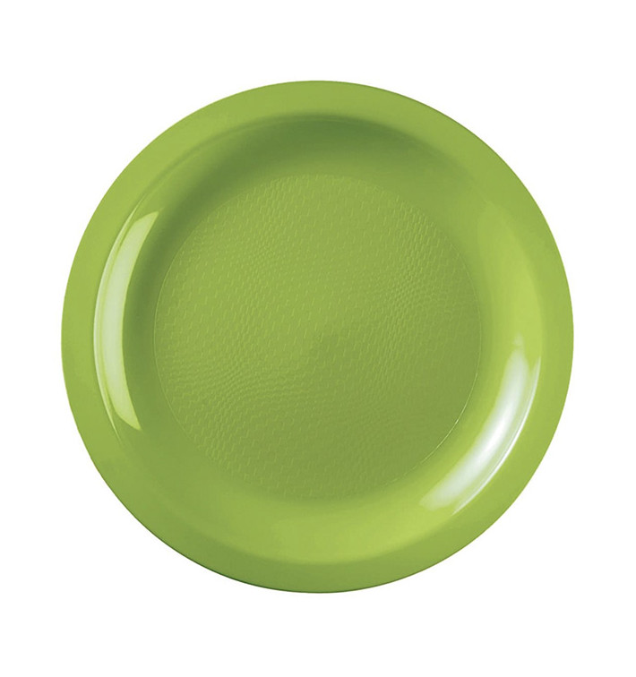 Assiette Plastique Réutilisable Plate Vert citron PP Ø185mm (600 Utés) Assiette Plastique Réutilisable Plate Vert citron PP Ø185mm (600 Utés)