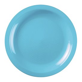 Assiette Plastique Réutilisable Plate Turquoise PP Ø185mm (600 Utés)