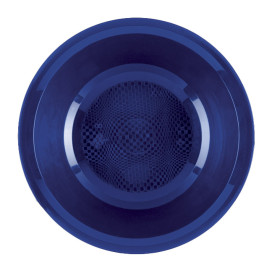 Plastic bord Diep blauw "Rond vormig" PP Ø19,5 cm (600 stuks)