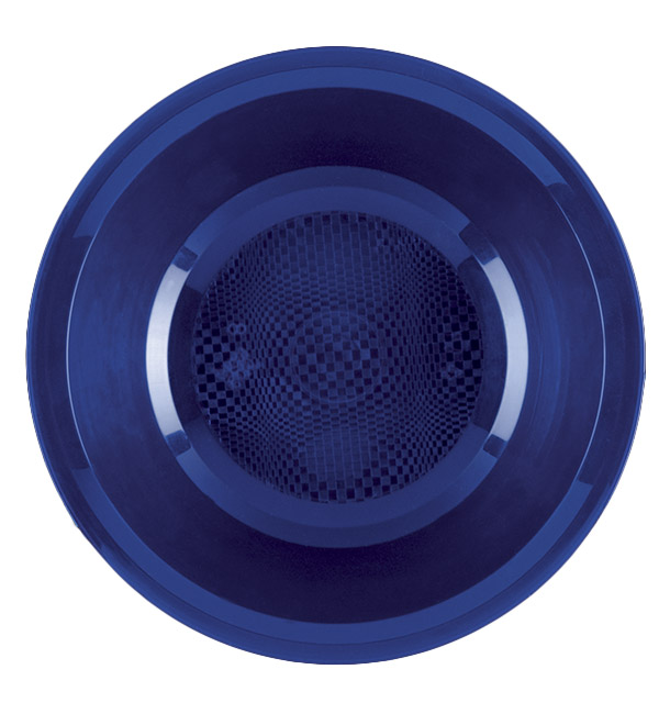 Plastic bord Diep blauw "Rond vormig" PP Ø19,5 cm (50 stuks) 