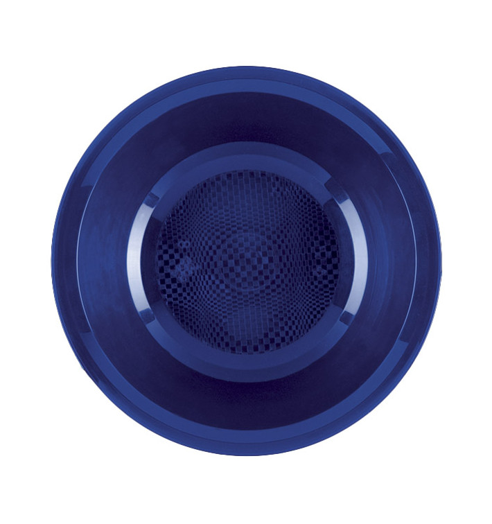 Plastic bord Diep blauw "Rond vormig" PP Ø19,5 cm (50 stuks) 