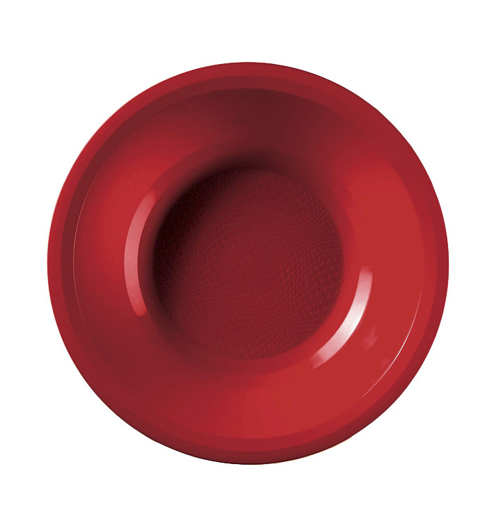 Assiette Plastique Réutilisable Creuse Rouge PP Ø195mm (50 Utés) Assiette Plastique Réutilisable Creuse Rouge PP Ø195mm (50 Utés)