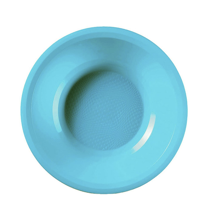 Plastic bord Diep turkoois Rond vormig PP Ø19,5 cm (50 stuks) Plastic bord Diep turkoois Rond vormig PP Ø19,5 cm (50 stuks)