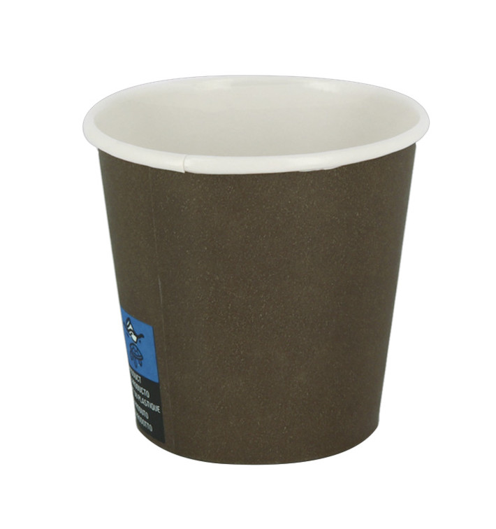 Gobelet Carton Marron 4Oz/120ml Ø6,2cm (100 Utés) Gobelet Carton Marron 4Oz/120ml Ø6,2cm (100 Utés)