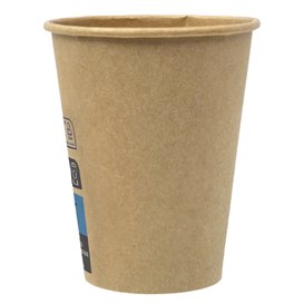 Papieren beker 12Oz/360ml Bruin Ø8,0cm (2.000 stuks)