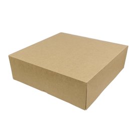 Boîte en Carton Kraft avec Rabat 26x26+10cm (25 Utés)