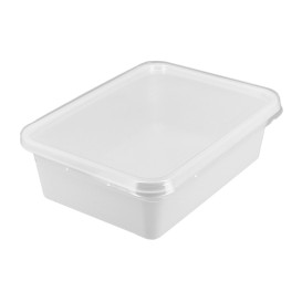 Boîte avec Couvercle Plastique PS 157x112x51mm 500ml (100 Utés)