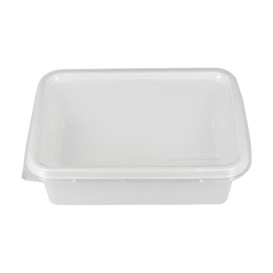 Boîte avec Couvercle Plastique PS 157x112x51mm 500ml (100 Utés)