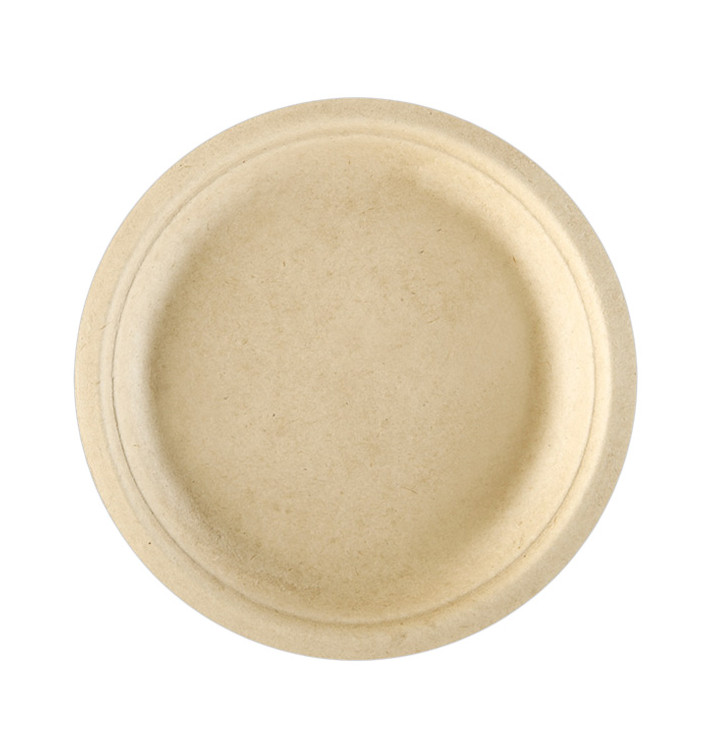 Assiette en Canne à Sucre Naturel Ø180mm (50 Unités) Assiette en Canne à Sucre Naturel Ø180mm (50 Unités)
