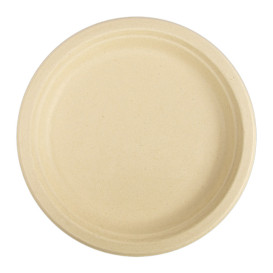Assiette en Canne à Sucre Naturel Ø230mm (800 Utés)