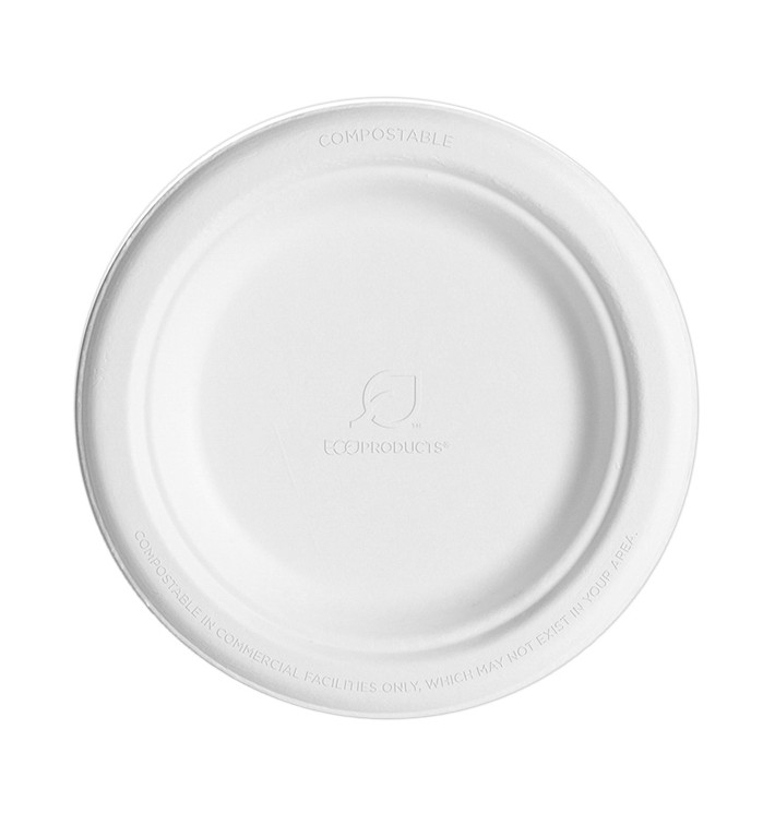 Assiette en Canne à Sucre Blanc Ø155mm (50 Unités) Assiette en Canne à Sucre Blanc Ø155mm (50 Unités)