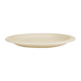 Assiette en Canne à Sucre Naturel Ø260mm (50 Unités)