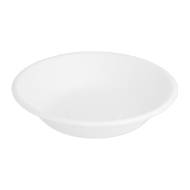 Assiette Creuse Canne à Sucre Blanc Ø160mm (1000 Unités)