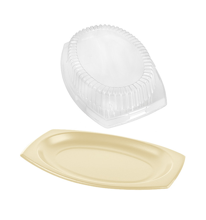 Schuim dienblad Honing met Deksel 23x18cm (500 stuks) Schuim dienblad Honing met Deksel 23x18cm (500 stuks)