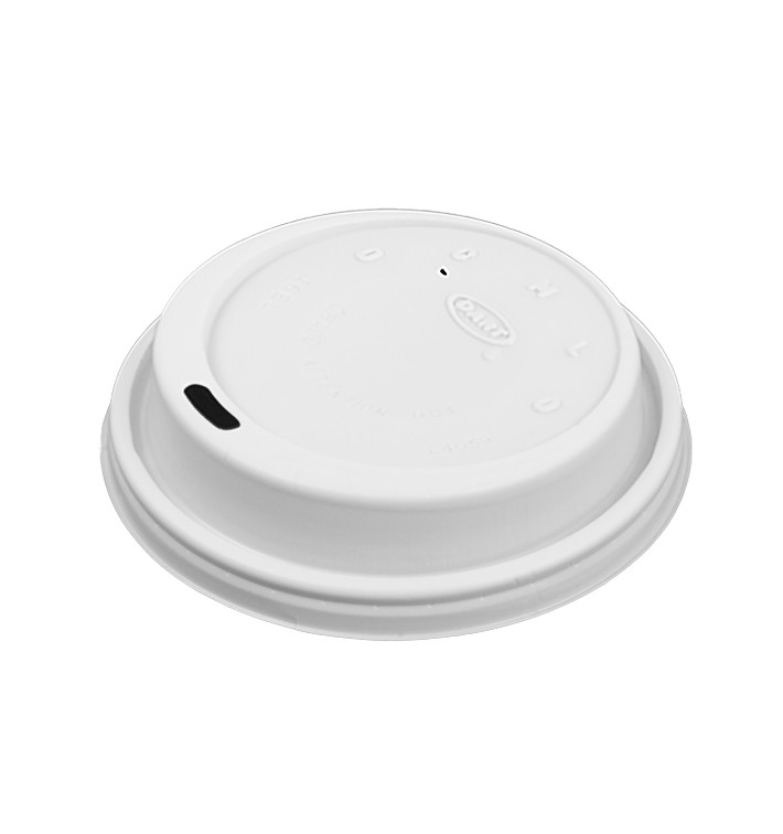 Plastic Deksel PS "Cappuccino" wit Ø9,4cm (100 stuks) Plastic Deksel PS "Cappuccino" wit Ø9,4cm (100 stuks)