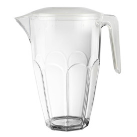 Plastic pot met Deksel transparant SAN Herbruikbaar 2250ml (1 stuk) 