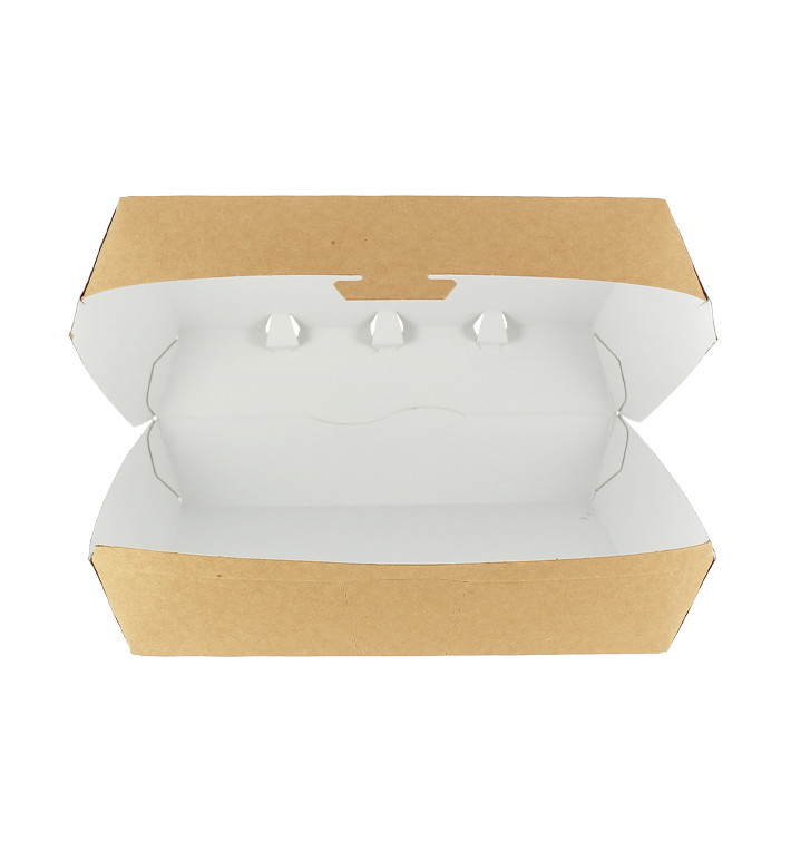 Boîte à Hamburger Kraft Géant 23x17,5x8cm (25 Utés)
