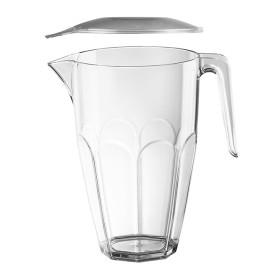 Plastic pot met Deksel transparant SAN Herbruikbaar 2250ml (1 stuk) 