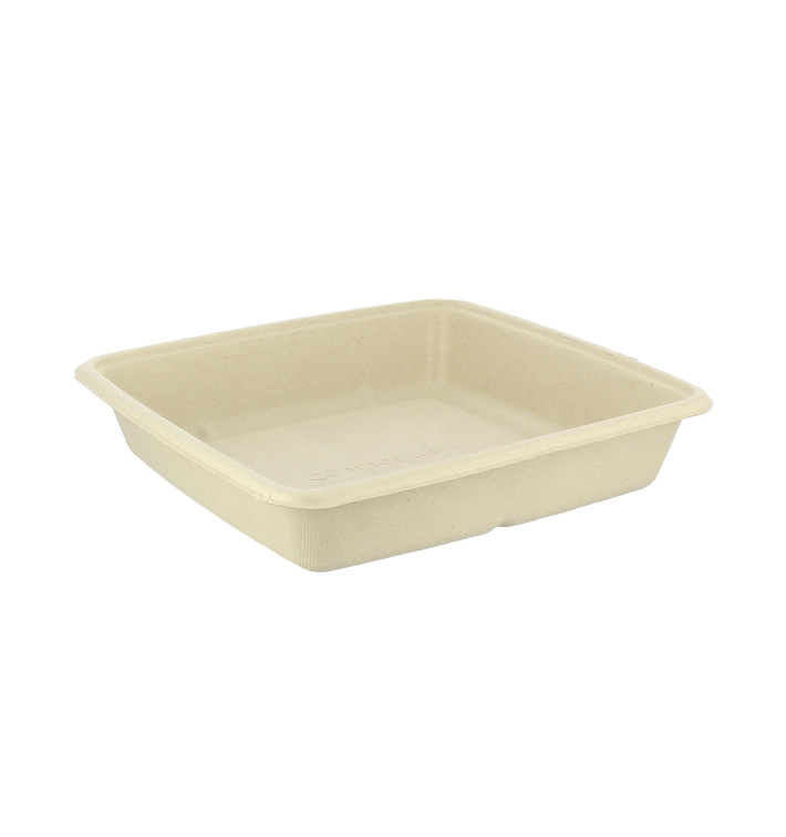 Suikerriet Container 1000ml 23x23x3cm (300 stuks) Suikerriet Container 1000ml 23x23x3cm (300 stuks)