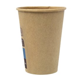 Papieren beker 7Oz/210ml Bruin Ø7,2cm (100 stuks) 