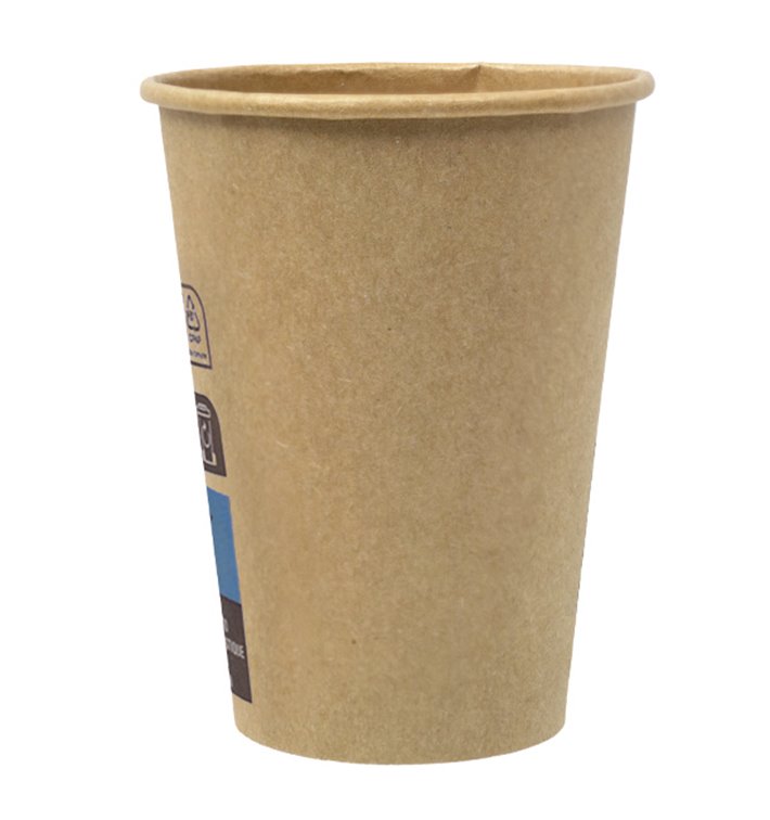 Papieren beker 7Oz/210ml Bruin Ø7,2cm (100 stuks) 