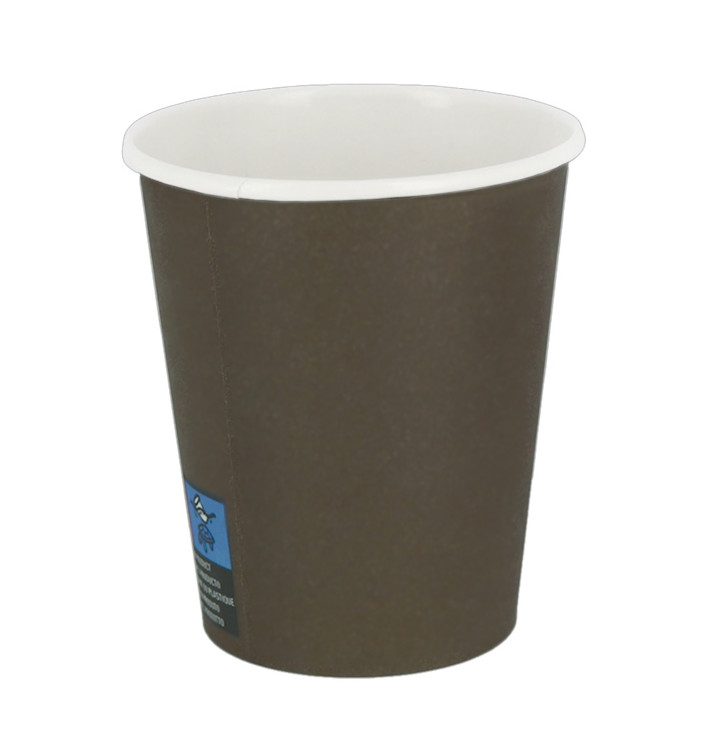 Papieren beker 7Oz/210ml Bruin Ø7,2cm (3000 stuks) Papieren beker 7Oz/210ml Bruin Ø7,2cm (3000 stuks)
