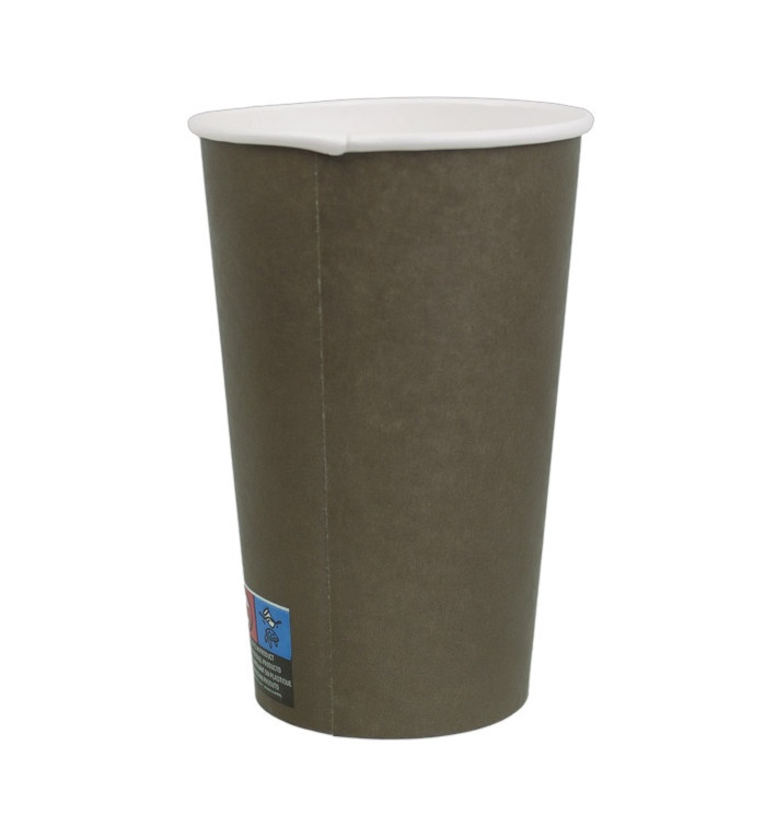 Gobelet Carton Marron 16Oz/480ml Ø9,0cm (1.000 Utés) Gobelet Carton Marron 16Oz/480ml Ø9,0cm (1.000 Utés)