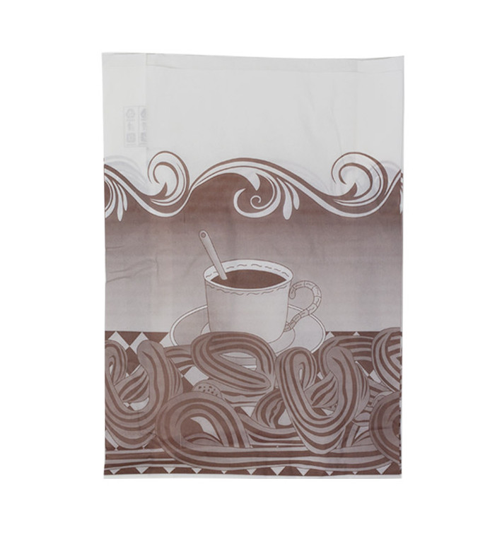 Sac Pour Churros Ingraissable 22+12x36cm (1000 Utés) Sac Pour Churros Ingraissable 22+12x36cm (1000 Utés)