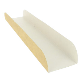 Papieren stokbrood dienblad kraft 30x6,1x3,2cm (1000 stuks)