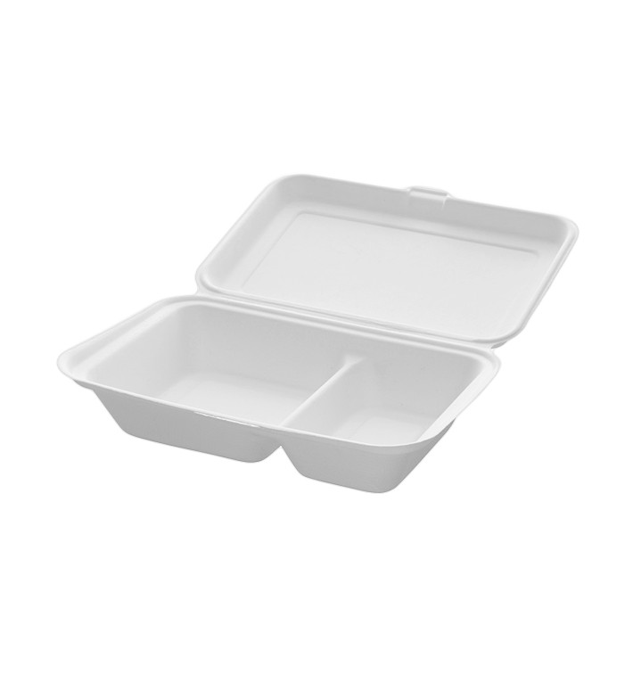 Boîte à Hamburger 2C Canne à Sucre 240x125x65mm (50 Unités) Boîte à Hamburger 2C Canne à Sucre 240x125x65mm (50 Unités)