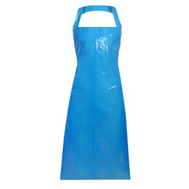 Wegwerp plastic PE schort G150 blauw 76x120cm (500 stuks)
