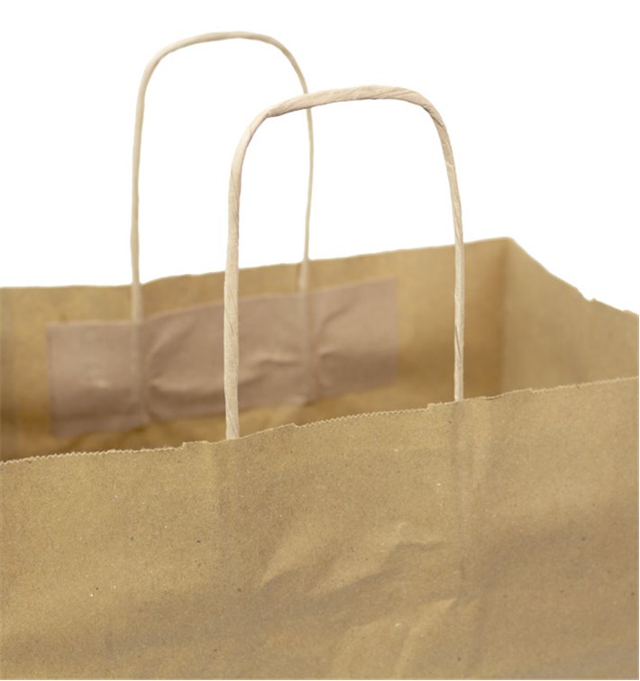 Sac en papier avec poignées torsadées