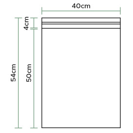 Plastic zakken zelfklevende flap CPP G160 40x50cm (1000 stuks)