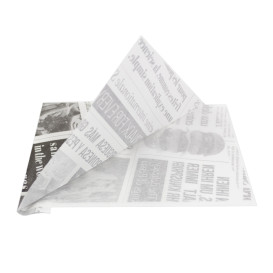 Sachet Ingraissable Ouverture latérale "News" 15x16cm (250 Utés)