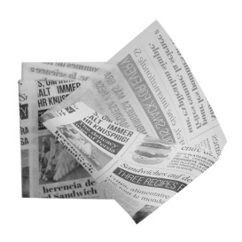 Sachet Ingraissable Ouverture latérale "News" 15x16cm (250 Utés)