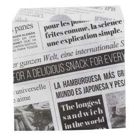 Sachet Ingraissable Ouverture latérale "News" 15x16cm (250 Utés)