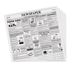 Graspapier inpakvellen "Times" 31x31cm (1000 stuks) 