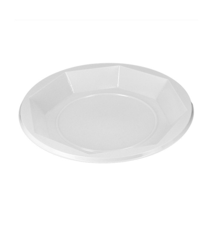 Assiette Creuse Réutilisable Economique PS Blanc Ø22cm (30 Utés)