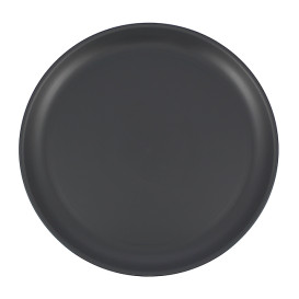 Assiette Réutilisable Durable PP Minéral Anthracite Ø27,4cm (54 Utés)